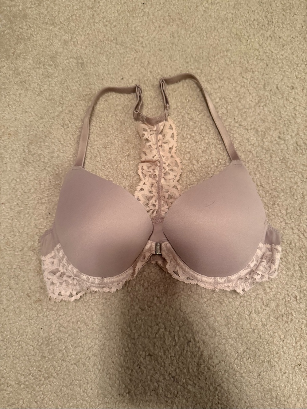 Victoria secret pink Lace Racerback Push-Up Bra 32A